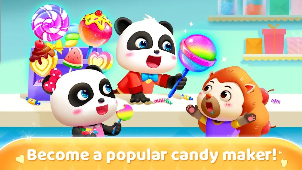 Little Panda's Candy Shop [MOD: Бесконечные деньги] - Скриншот 5