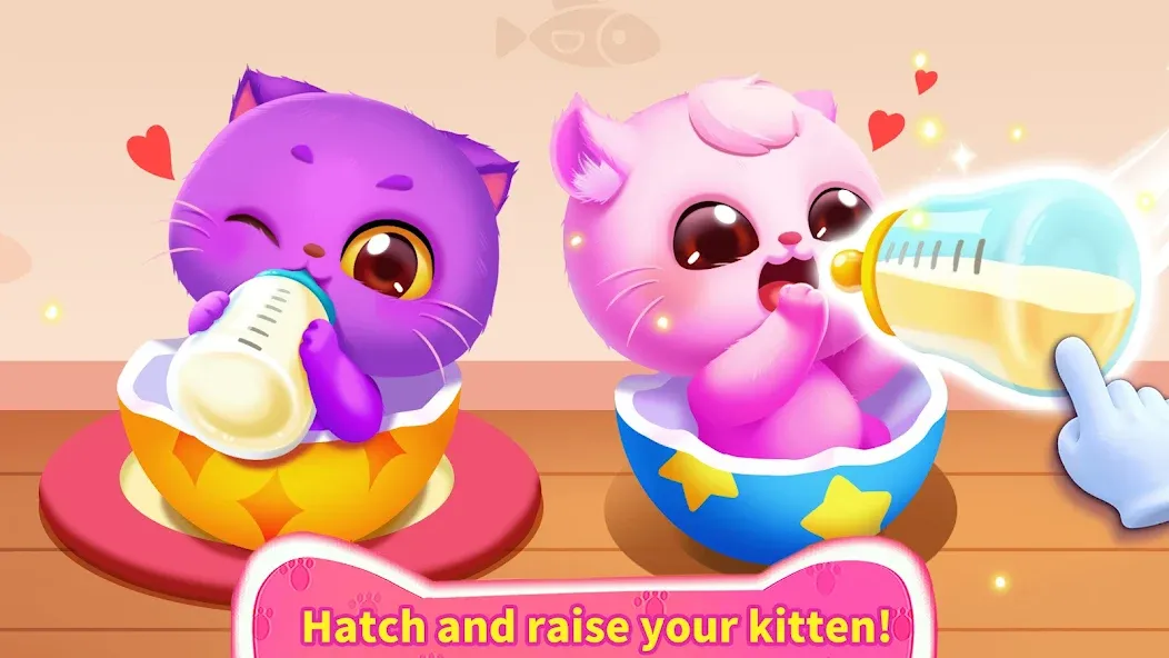Little Panda's Cat Game [MOD: Меню/Много денег] - Скриншот 2