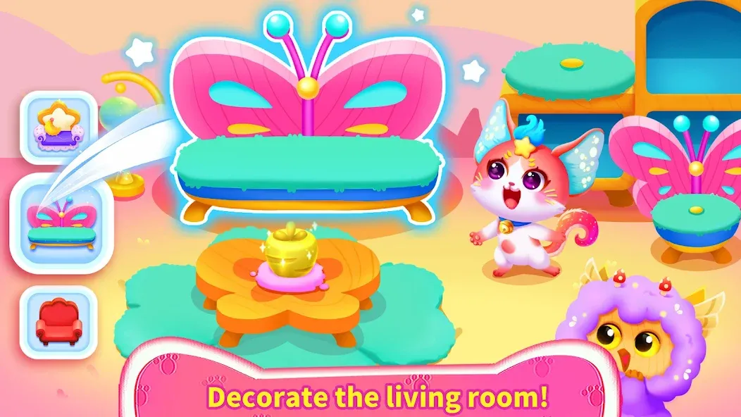 Little Panda's Cat Game [MOD: Меню/Много денег] - Скриншот 4