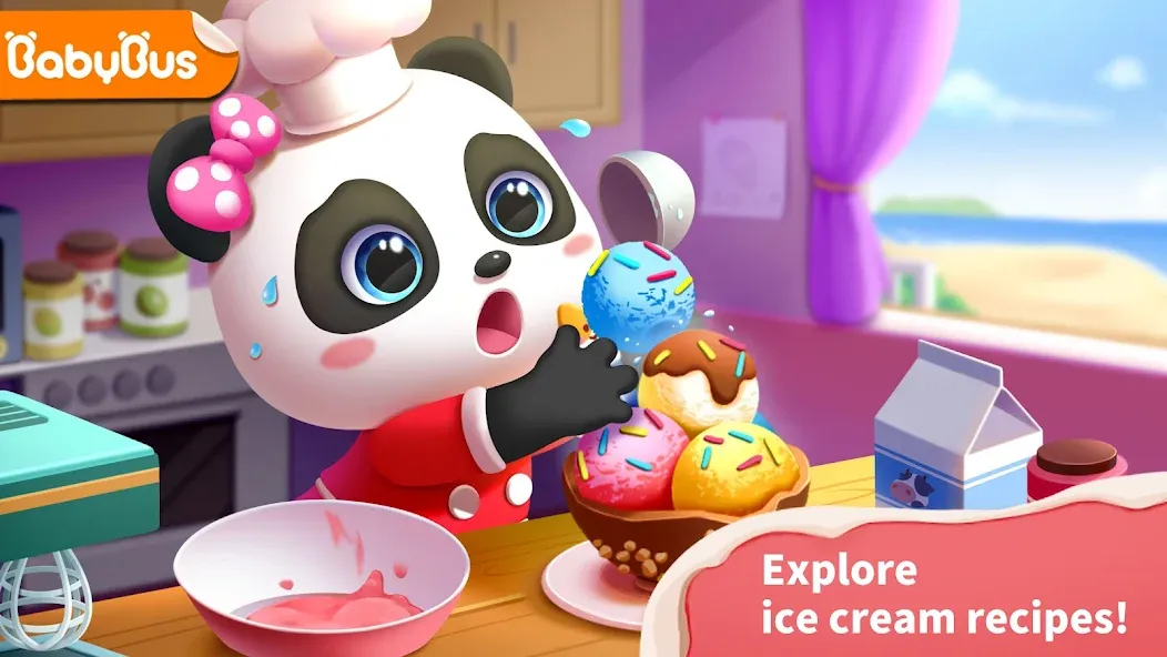 Baby Panda’s Ice Cream Shop [MOD: Все разблокировано] - Скриншот 1
