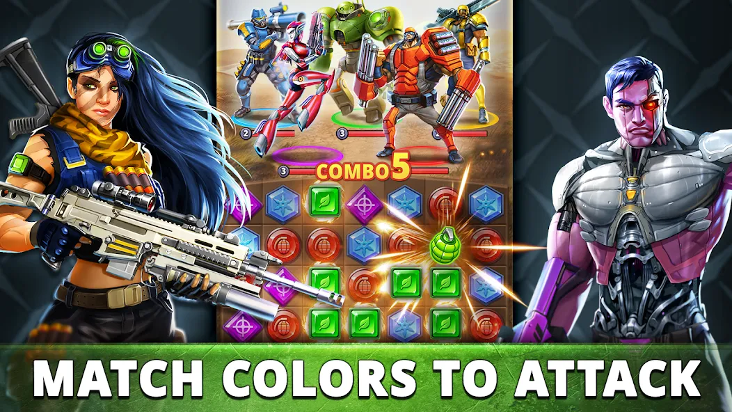 Puzzle Combat: Match-3 RPG (Пазл Комбат) [MOD: Бесконечные деньги] - Скриншот 4