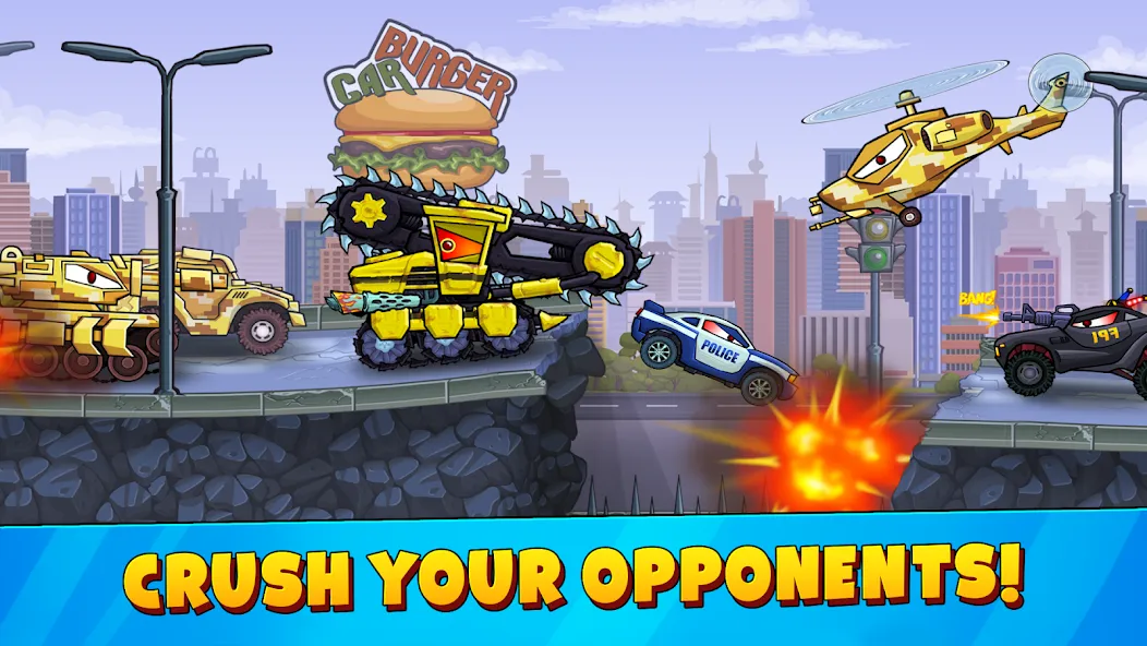 Car Eats Car 3 Hill Climb Race (Кар Ейтс Кар 3) [MOD: Premium/Unlocked] - Скриншот 5