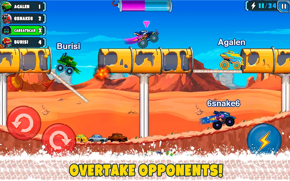 Car Eats Car Multiplayer Race (Кар Итс Кар) [MOD: Mega Mod/Меню] - Скриншот 1