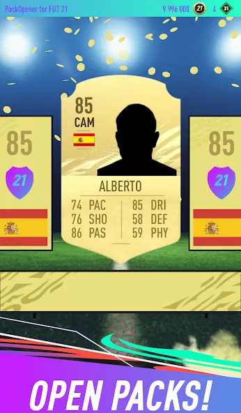 Pack Opener for FUT 21 (Пакопенер для  21) [MOD: Все открыто] - Скриншот 1