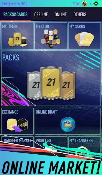 Pack Opener for FUT 21 (Пакопенер для  21) [MOD: Все открыто] - Скриншот 2