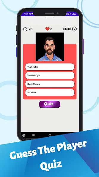 Cricket Quiz Game (Крикет Викторина Т20) [MOD: Меню/Много денег] - Скриншот 1