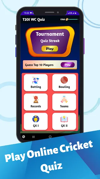 Cricket Quiz Game (Крикет Викторина Т20) [MOD: Меню/Много денег] - Скриншот 3