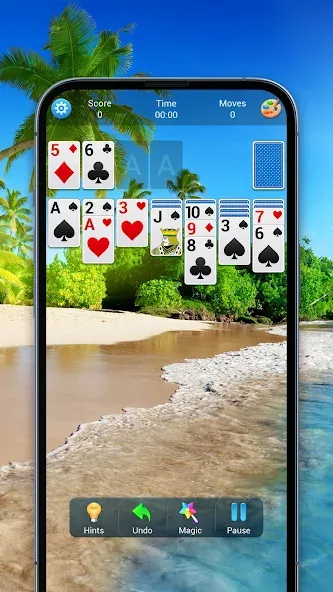 Solitaire, Klondike Card Games [MOD: Бесконечные деньги] - Скриншот 4