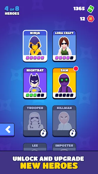 Stealth Master: Assassin Ninja (Стил Мастер) [MOD: Все разблокировано] - Скриншот 3