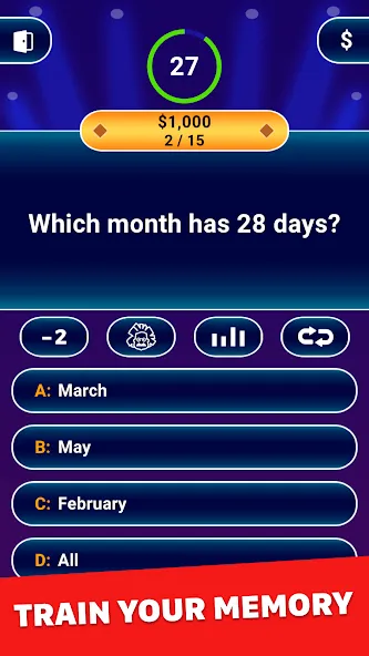 Millionaire 2024: Trivia Game [MOD: Все открыто] - Скриншот 3