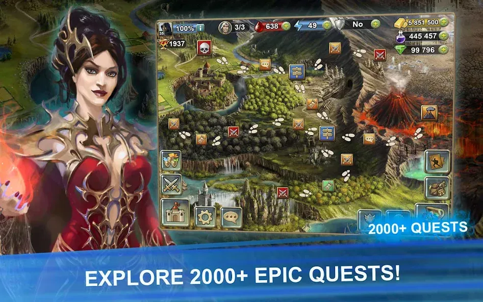 Blood of Titans: Card Battle [MOD: Mega Mod/Меню] - Скриншот 3