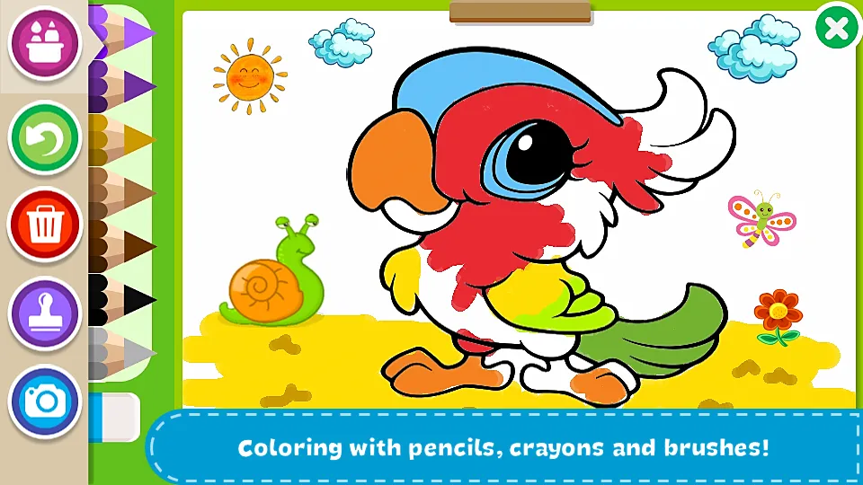 Coloring Book — Kids Paint [MOD: Разблокировано] - Скриншот 1