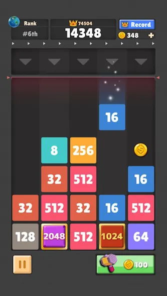 Drop The Number® : Merge Game (Дроп зе Намбер) [MOD: Все открыто] - Скриншот 3