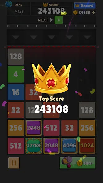 Drop The Number® : Merge Game (Дроп зе Намбер) [MOD: Все открыто] - Скриншот 4