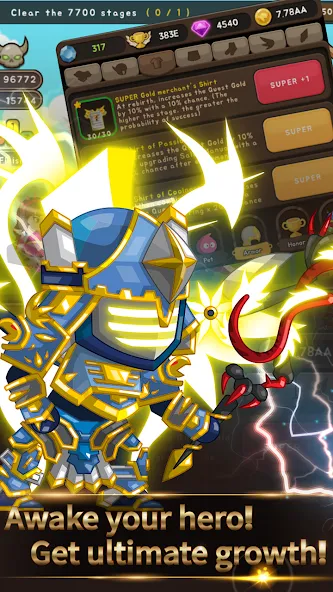 +9 God Blessing Cash Knight [MOD: Мод Меню/Взлом] - Скриншот 1