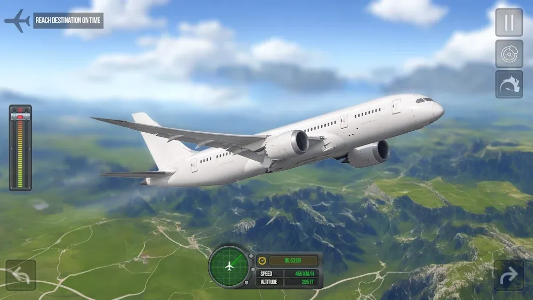 Flight Simulator — Plane Games [MOD: Много монет/Энергии] - Скриншот 2