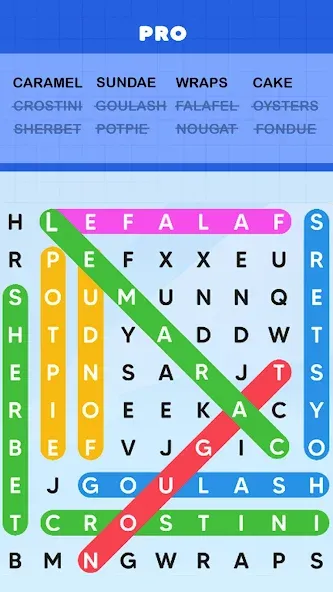 Word Search Puzzle Challenge (Уордсрч Пазл Челлендж) [MOD: Premium/Unlocked] - Скриншот 1
