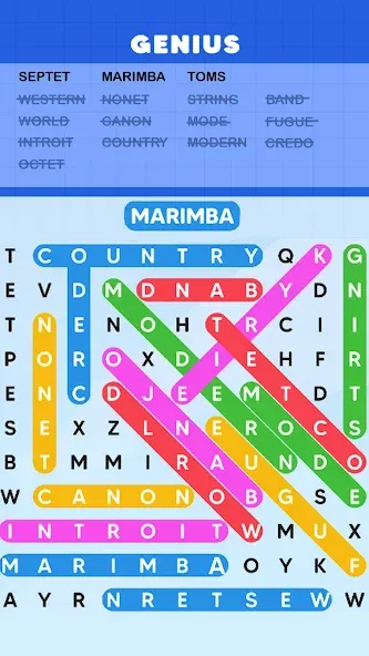 Word Search Puzzle Challenge (Уордсрч Пазл Челлендж) [MOD: Premium/Unlocked] - Скриншот 3