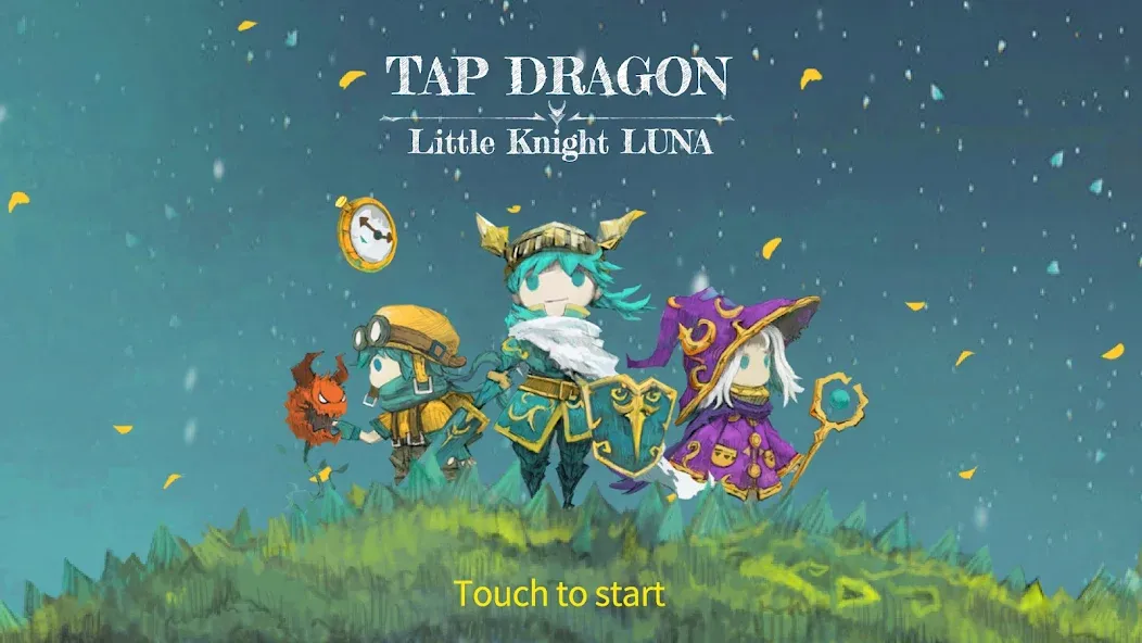 Tap Dragon: Little Knight Luna (Тап Драгон) [MOD: Меню/Много денег] - Скриншот 1