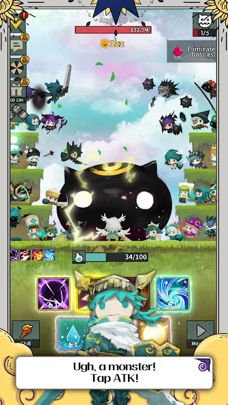 Tap Dragon: Little Knight Luna (Тап Драгон) [MOD: Меню/Много денег] - Скриншот 4