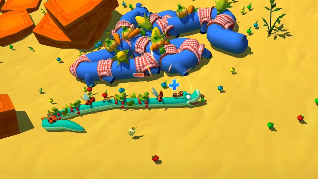Snake Rivals — Fun Snake Game (Снейк Ривалс) [MOD: Бесконечные деньги] - Скриншот 2