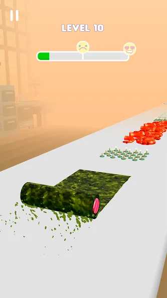 Sushi Roll 3D — Cooking ASMR (Суши Ролл 3D) [MOD: Все открыто] - Скриншот 1