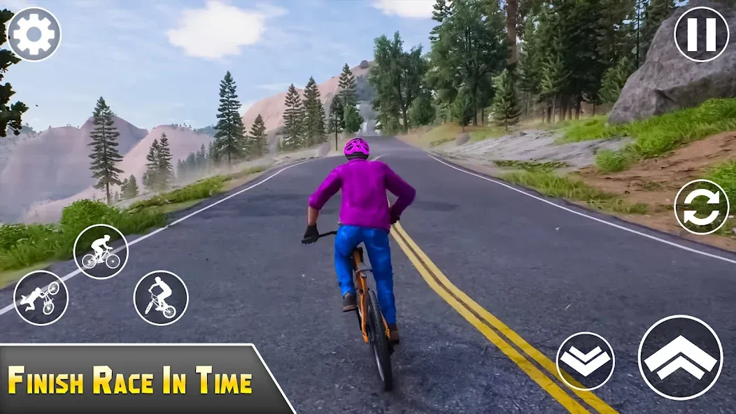 BMX Bicycle Games Offroad Bike [MOD: Бесконечные деньги] - Скриншот 3
