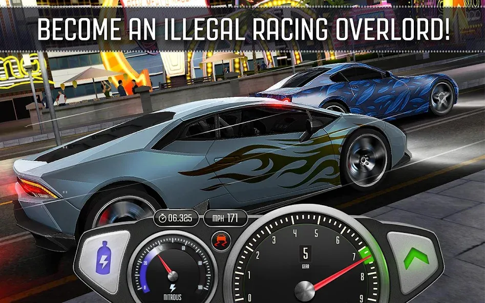 TopSpeed: Drag & Fast Racing (Топ Спид) [MOD: Бесконечные деньги] - Скриншот 4