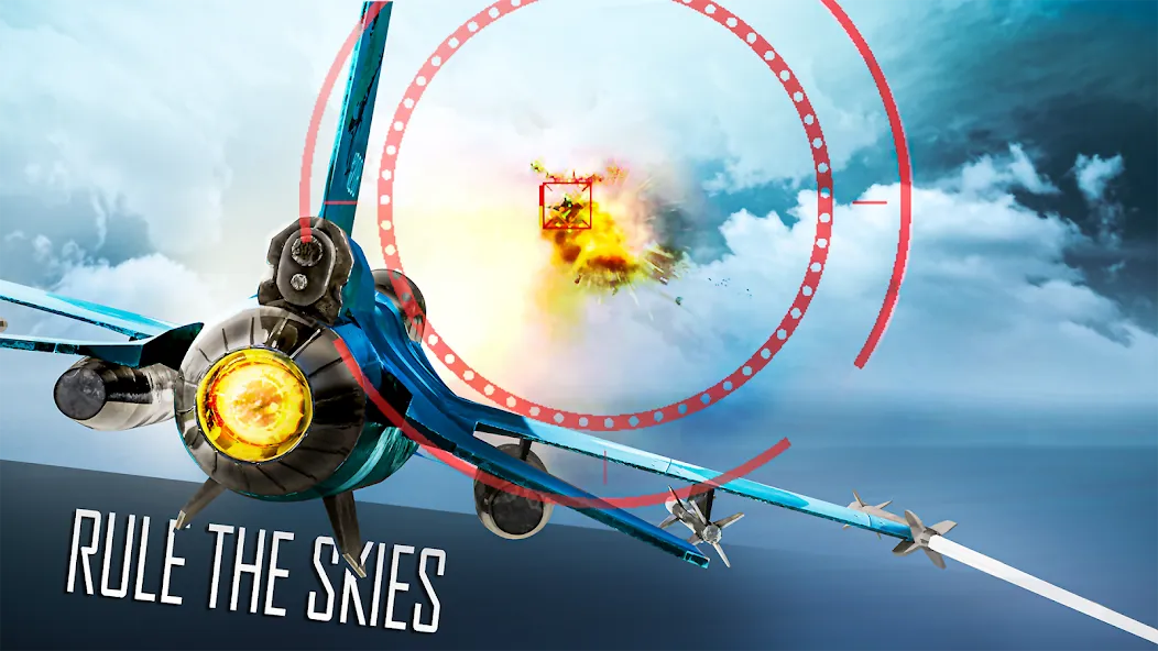 Jet Fighter: Sky Combat 3D (Джет Файтер) [MOD: Все разблокировано] - Скриншот 2