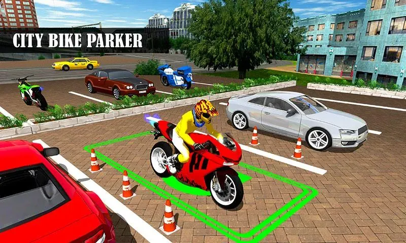 Bike Parking Moto Driving Game (Ларонг Парадахан нг Бисиклета) [MOD: Меню/Много денег] - Скриншот 1