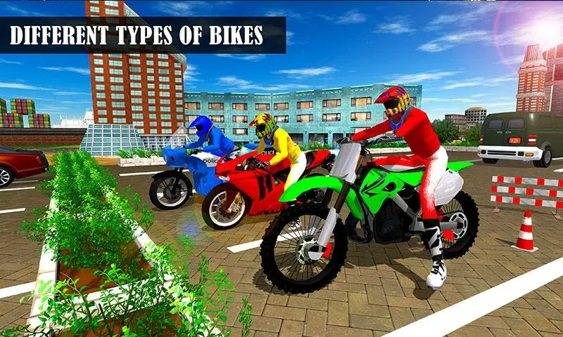 Bike Parking Moto Driving Game (Ларонг Парадахан нг Бисиклета) [MOD: Меню/Много денег] - Скриншот 2