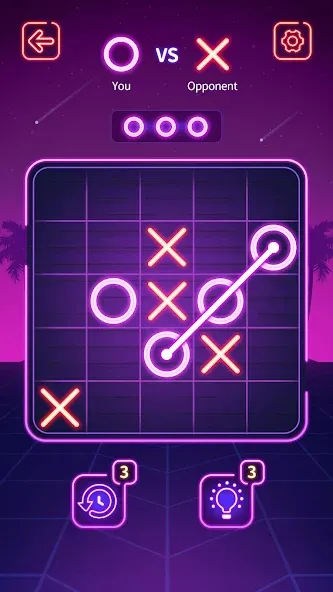 Tic Tac Toe — Offline XOXO (Тиктактое) [MOD: Все разблокировано] - Скриншот 1