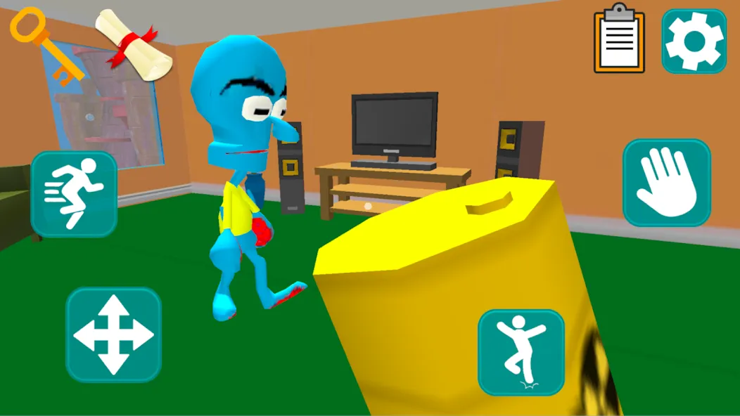 Squid Neighbor. Sponge Escape [MOD: Много монет/Энергии] - Скриншот 3