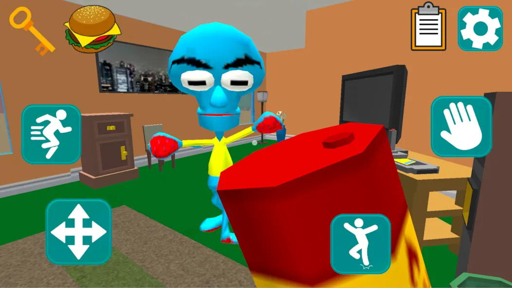 Squid Neighbor. Sponge Escape [MOD: Много монет/Энергии] - Скриншот 4