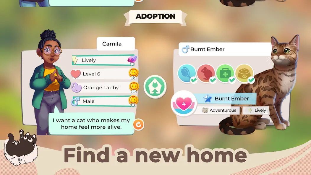 Cat Rescue Story: Pet Shelter (Кэт Рескью Стори) [MOD: Все разблокировано] - Скриншот 5
