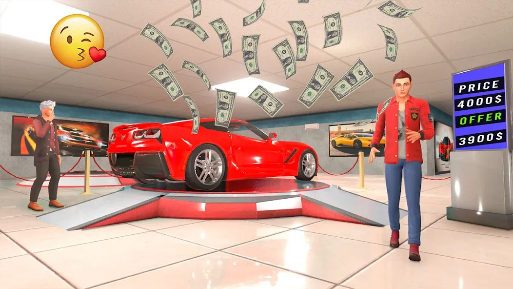 Car Dealer Tycoon Auto Shop 3D [MOD: Мод Меню/Взлом] - Скриншот 1