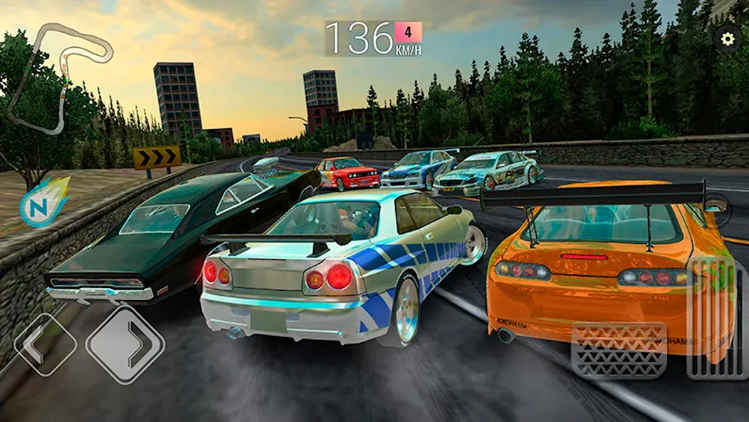 Racing in Car — Multiplayer (Рейсинг ин Кар) [MOD: Разблокировано] - Скриншот 5