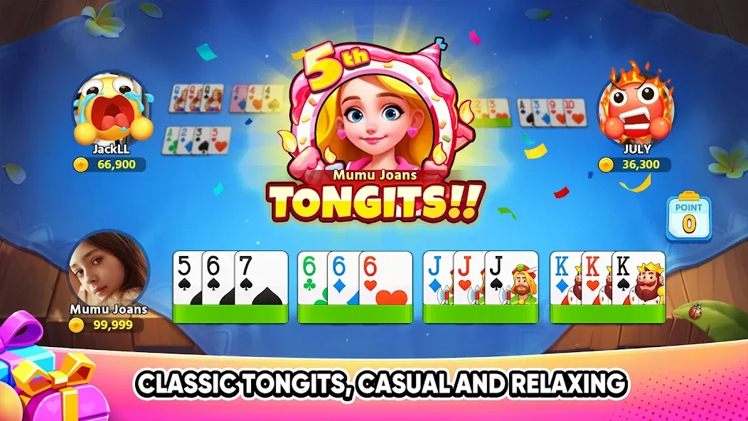 Tongits Go — Mines Slots Pusoy (Тонгитс Го) [MOD: Много монет/Энергии] - Скриншот 1