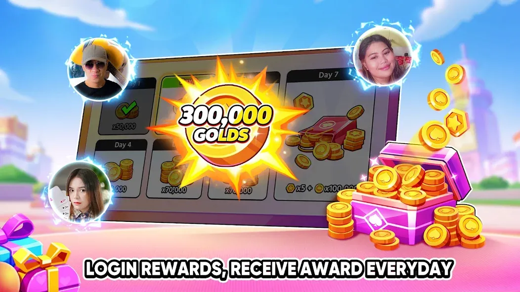 Tongits Go — Mines Slots Pusoy (Тонгитс Го) [MOD: Много монет/Энергии] - Скриншот 5