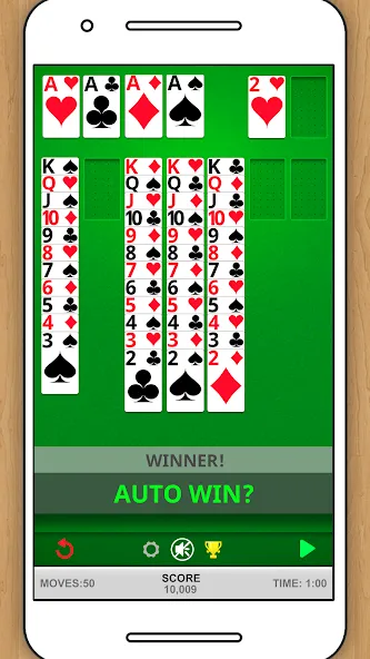 SOLITAIRE CLASSIC CARD GAME [MOD: Бесконечные деньги] - Скриншот 3