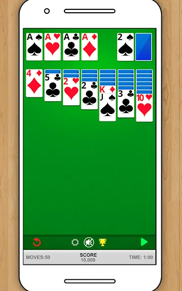 SOLITAIRE CLASSIC CARD GAME [MOD: Бесконечные деньги] - Скриншот 5