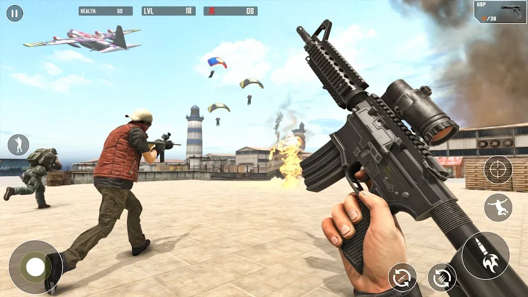 Battlegrounds Fire Squad War [MOD: Premium/Unlocked] - Скриншот 4