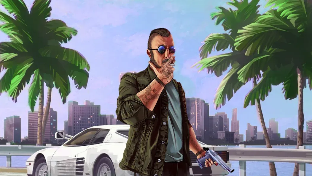 City Grand Gangster Crime (Сити Гранд Гангстер Крайм) [MOD: Бесконечные деньги] - Скриншот 4
