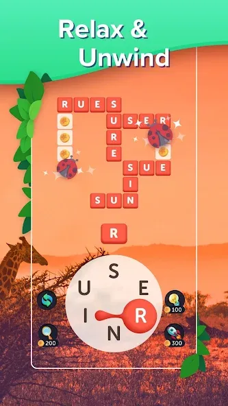 Puzzlescapes Word Search Games (Паззлскейпс Ворд Срч Геймс) [MOD: Мод Меню/Взлом] - Скриншот 2