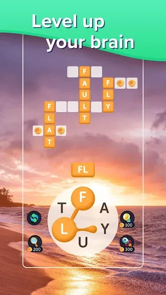 Puzzlescapes Word Search Games (Паззлскейпс Ворд Срч Геймс) [MOD: Мод Меню/Взлом] - Скриншот 3