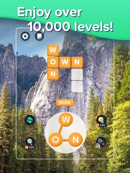 Puzzlescapes Word Search Games (Паззлскейпс Ворд Срч Геймс) [MOD: Мод Меню/Взлом] - Скриншот 5