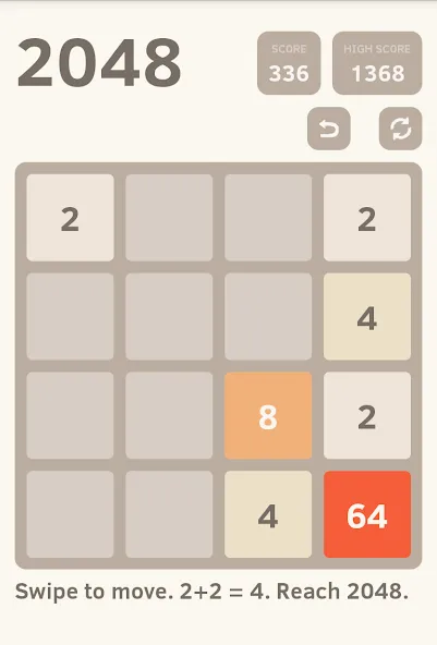 2048 (Две тысячи сорок восемь) [MOD: Мод Меню/Взлом] - Скриншот 2