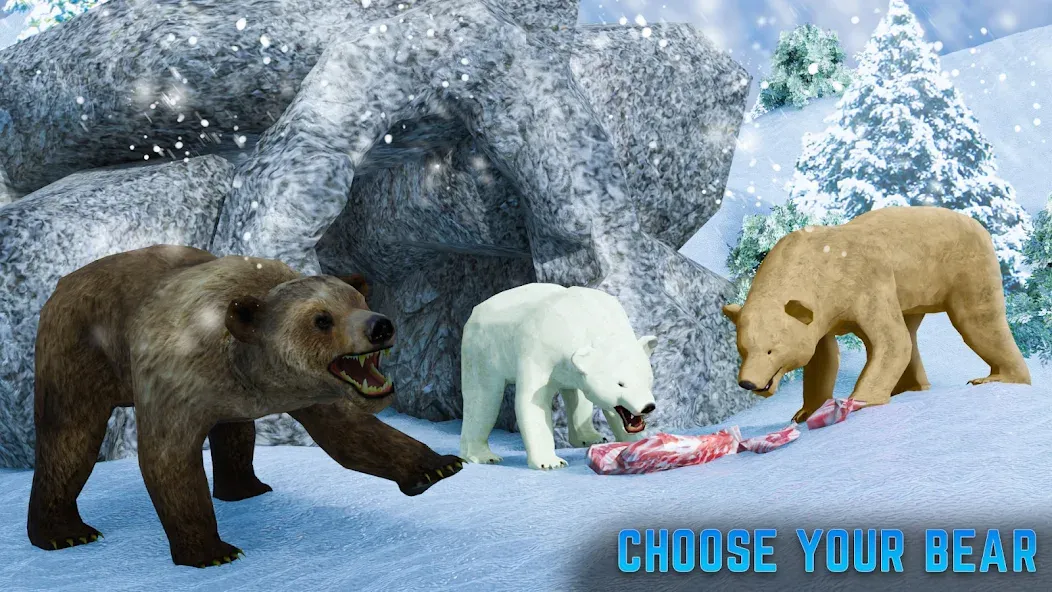 Polar Bear Family Survival [MOD: Все открыто] - Скриншот 2
