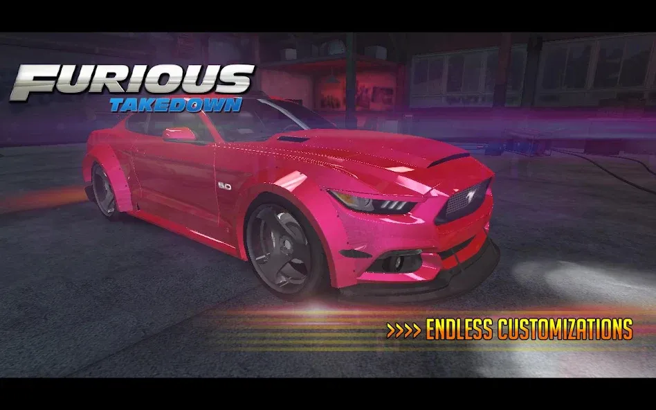 Furious: Takedown Racing (Фьюриъс) [MOD: Mega Mod/Меню] - Скриншот 1