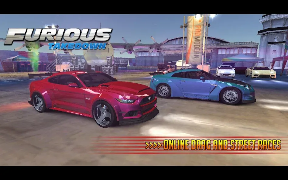 Furious: Takedown Racing (Фьюриъс) [MOD: Mega Mod/Меню] - Скриншот 2
